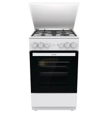 Плита Комбинированная Gorenje GK5A42WF-B белый (металлическая крышка) реш.чугун