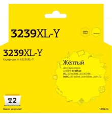 T2  LC-3239XL Y картридж для Brother HL-J6000DW/J6100DW/MFC-J5945DW/J6945DW/J6947D (5000стр.), желтый, с чипом, пигментный