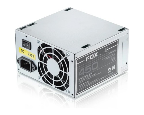 [Блок питания] Блок питания Foxline  FZ450 450W, ATX, NOPFC, 80FAN, 2xSATA, 2xPATA, 1xFDD, 24+4