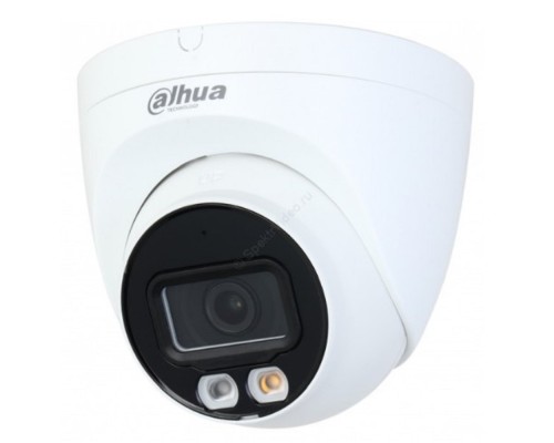 [Видеонаблюдение] DAHUA DH-IPC-HDW2249TP-S-IL-0280B Уличная турельная IP-видеокамера SmartDualLight 2Мп, 1/2.8” CMOS, объектив 2.8мм, видеоаналитика, микрофон, ИК 30м, LED 30м, IP67, металл/пластик