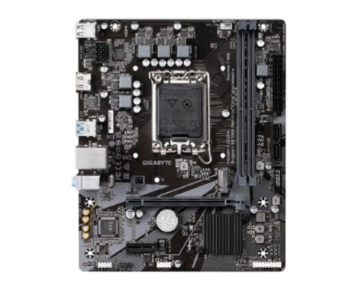 [Материнская плата] Gigabyte H610M K DDR4 {H610M K DDR4, RTL Socket 1700, Intel®H610, 2xDDR4-3200, HDMI, 1xPCI-Ex16, 1xPCI-Ex1, 2xSATA3(RAID 0/1/5/10), 1xM.2, 8Ch Audio, GLan, (4+2)xUSB2.0, (2+2)xUSB3.2, mATX, RTL {10}