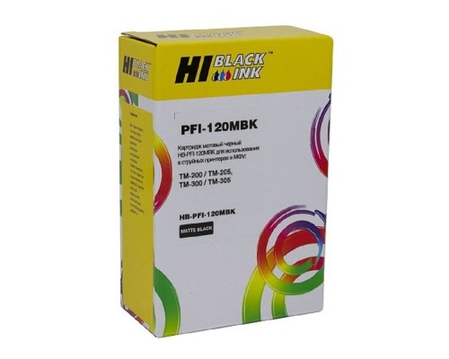 [Расходные материалы] Hi-Black  PFI-120MBK  Картридж струйный для Canon TM-200/205/300/305, matte black