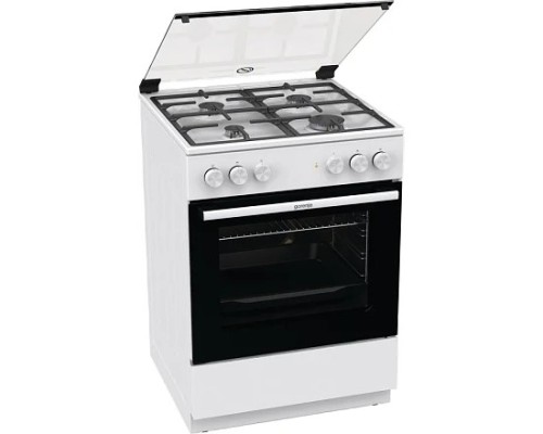[Микроволновая печь] Плита Комбинированная Gorenje GK6A20WF белый реш.чугун