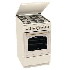 Плита Комбинированная Gorenje GKS5B70CLI бежевый (металлическая крышка) реш.чугун