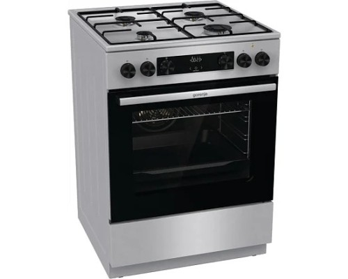 [Микроволновая печь] Плита Комбинированная Gorenje GKS6C70XJ нержавеющая сталь (без крышки) реш.сталь
