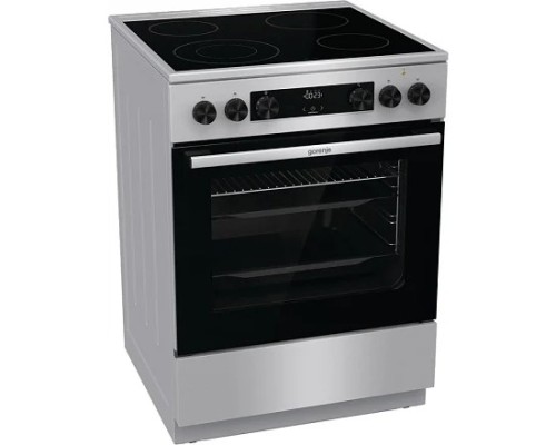 [Микроволновая печь] Плита Электрическая Gorenje GECS6C70XC нержавеющая сталь стеклокерамика (без крышки)