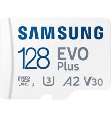 Micro SecureDigital 128GB Samsung EVO Plus Memory Card MB-MC128KA A2, Video Class 30, UHS Class 3 MB-MC128KA/APC/KR/AM