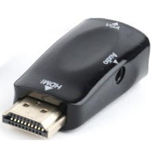 Filum Адаптер HDMI - VGA, 0.15 м., разъемы: HDMI A male-VGA female-mini jack female, пакет. [FL-A-HM-VGAF-mjack-1] (894151)