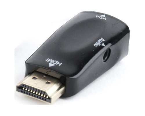 [переходник] Filum Адаптер HDMI - VGA, 0.15 м., разъемы: HDMI A male-VGA female-mini jack female, пакет. [FL-A-HM-VGAF-mjack-1] (894151)