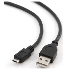 Filum Кабель USB 2.0 Pro, 1 м., черный, 2A, разъемы: USB A male- USB micro B male, пакет. [FL-CPro-U2-AM-microBM-1M] (894182)