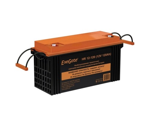 [батареи] Exegate EX282989RUS Аккумуляторная батарея ExeGate HR 12-120 (12V 120Ah, под болт М8)