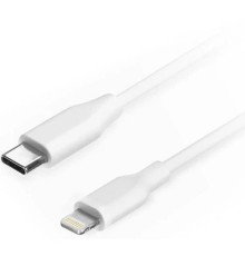 Filum Кабель USB 2.0, 1 м., белый, 3 А, разъемы: USB Type С male - Lightning male, пакет. [FL-C-U2-CM-LM-1M-W] (894185)