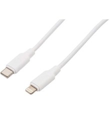 Filum Кабель USB 2.0, 1.8 м., белый, 3 А, разъемы: USB Type С male - Lightning male, пакет.[FL-C-U2-CM-LM-1.8M-W](894186)