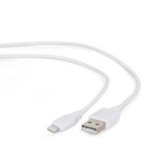 Filum Кабель USB 2.0, 1 м., белый, 2 А, разъемы: USB A male - Lightning male, пакет. [FL-C-U2-AM-LM-1M-W] (894187)