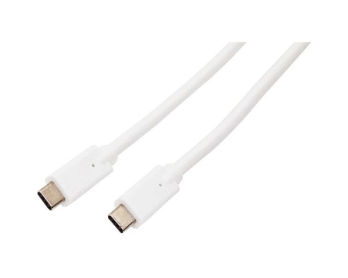 [кабель] Filum Кабель USB 3.1, 1 м., белый, 3A, разъемы:  USB Type С male-  USB Type С male, пакет. [FL-C-U31-CM-CM-1M] (894188)