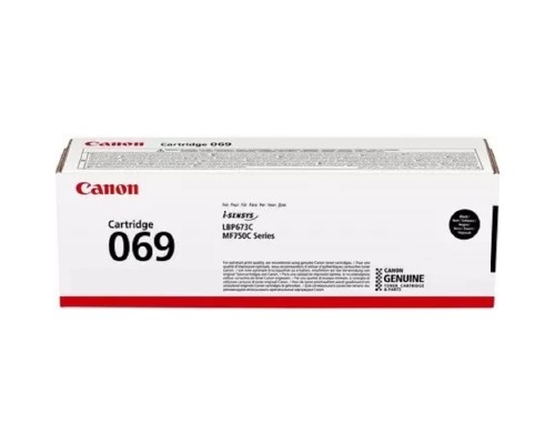 [Расходные материалы] Canon Cartridge 069BK 5094C002  тонер-картридж для MF752Cdw/MF754Cdw/LBP673Cdw 2100стр. чёрный