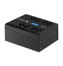 Exegate EX293857RUS ИБП ExeGate NEO Smart LHB-800.LCD.AVR.8SH.CH.USB <800VA/480W, LCD, AVR, 8*Schuko, USB, 4*USB-порта для зарядки, Black>