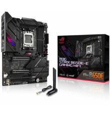 ASUS ROG STRIX B650E-E GAMING WIFI (Socket AM5, ATX, 4xDDR5(128GB), DP/HDMI, 2xPCIe 5.0x16/1xPCIe 4.0x16, 1xLAN (2.5GbE), Wi-Fi 6E, BT, 4xSATA 6Gb/s, 4xM.2, 2xType-C, 6xUSB 3.2, 4xUSB 2.0)