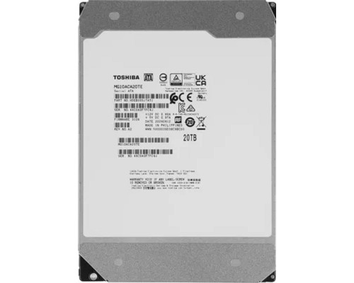 [Жесткий диск] 20TB Toshiba Server (MG10ACA20TE) SATA, 7200 rpm, 512Mb buffer, 3.5