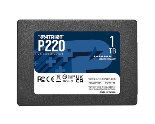 [носитель информации] SSD Patriot 1Tb P220S1TB25 P220 2.5