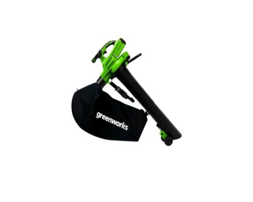 [Воздуходувки, Садовые пылесосы] Greenworks Воздуходув-Садовый Пылесос аккумуляторный, 40V, бесщеточный, c 1хАКБ 5Ач и ЗУ [2406907UG]