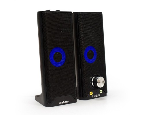 [Колонки EXEGATE] ExeGate Accord 280 (питание USB, Bluetooth, 2х3Вт (6Вт RMS), 60-20000Гц, цвет черный, RGB подсветка, с возможностью трансформации в саундбар, Color Box)