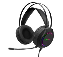 ExeGate Cosmos HS-702GL (объемный звук 7.1, длина кабеля 2.5м, динамик 50мм, 20-20000Гц, RGB подсветка, USB интерфейс, регулировка громкости, Color Box)