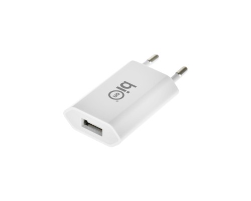[Аксессуар] Bion Сетевое Зарядное Устройство, USB-A, 5 Вт, белый [BXP-ADP-A-5W]