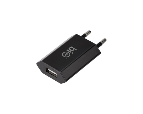 [Аксессуар] Bion Сетевое Зарядное Устройство, USB-A, 5 Вт, черный [BXP-ADP-A-5B]