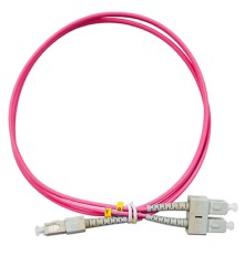 CABEUS FOP-50-OM4-SC-SC-1M ШНУР ОПТИЧЕСКИЙ DUPLEX SC-SC 50/125 MM OM4 1М LSZH