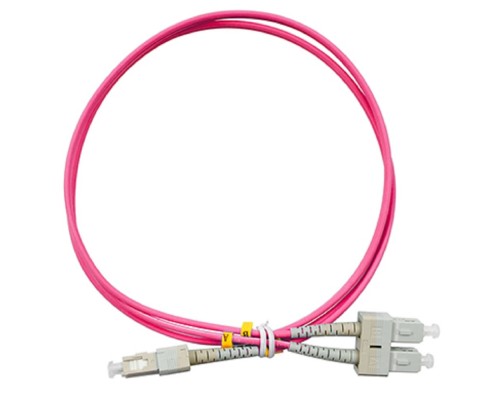 [Cabeus Патч-корды волоконно-оптические, пигтейлы] CABEUS FOP-50-OM4-SC-SC-1M ШНУР ОПТИЧЕСКИЙ DUPLEX SC-SC 50/125 MM OM4 1М LSZH
