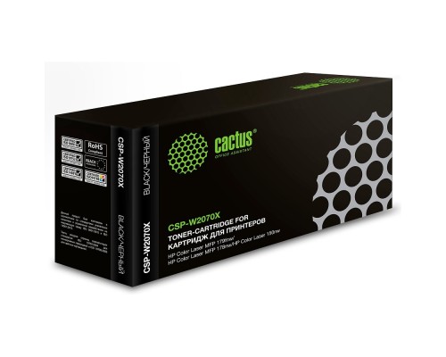 [расходные материалы] Картридж лазерный Cactus CSP-W2070X черный (1500стр.) для HP Color Laser 150a/150nw/178nw MFP/179fnw MFP