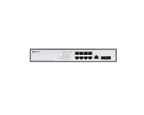 [Сетевое оборудование] ORIGO OS3110P/135W/A1A Управляемый L2 PoE-коммутатор 8x1000Base-T PoE+, 2x1000Base-X SFP, PoE-бюжет 135 Вт