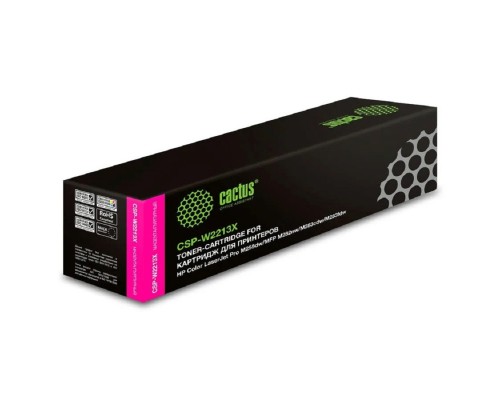 [расходные материалы] Картридж лазерный Cactus CSP-W2213X пурпурный (2450стр.) для HP M255/MFP M282/M283