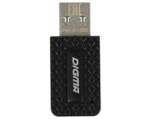 [Сетевое оборудование] Digma DWA-AC1300C Net Adapter WiFi AC1300 USB 3.0 (ant.int) 1ant. (pack:1pcs)