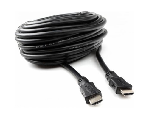 [кабели] Кабель HDMI Cablexpert 19M/19M, v2.0, серия Light, позол.контакты, экран, 20м, черный, пакет (CC-HDMI4L-20M)