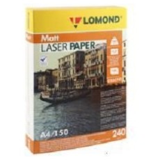 Фотобумага LOMOND Двухсторонняя Матовая, для лазерной печати, 240 г/м2, A4/150л.