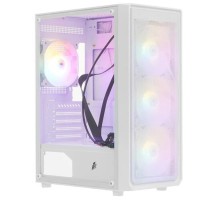1STPLAYER FD3 White / ATX / 4x120mm LED fans inc. / FD3-WH-4F1-W