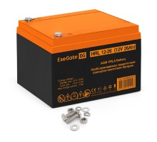Exegate EX285663RUS Аккумуляторная батарея ExeGate HRL 12-26 (12V 26Ah, клеммы F3 (болт М5 с гайкой))