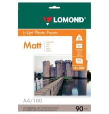 LOMOND 0102001 Матовая бумага 1х A4, 90г/м2, 100 листов 