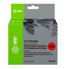 Картридж струйный Cactus CS-PG440  PG-440 черный (180стр.) для Canon PIXMA MG2140/MG3140