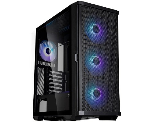 [Корпус] ZALMAN Z10 PLUS, без БП, боковое окно (закаленное стекло), черный,  ATX