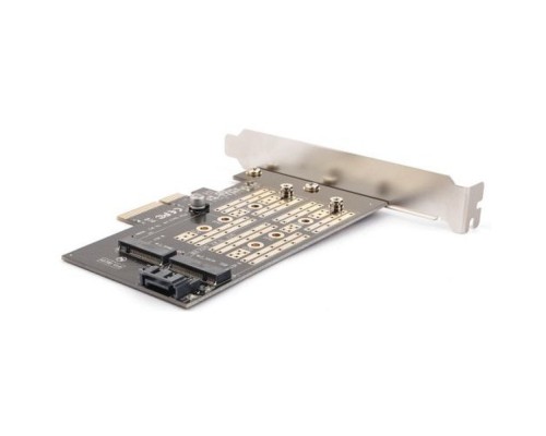 [Контейнер для HDD] AgeStar AS-MC02 Переходник-конвертер для M.2 SATA SSD+M.2 NVME в PCIe 3.0
