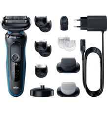 Электробритва Braun 51-B4650cs,  синий и черный