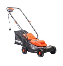 PATRIOT PT 1130E Газонокосилка электрическая [512309231] { 1200 Вт, 32см, высота 3 позиц, пластик. травосбоник 30л }