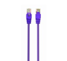 Патч-корд UTP Cablexpert PP12-0.5M/V кат.5e, 0.5м, литой, многожильный (фиолетовый)