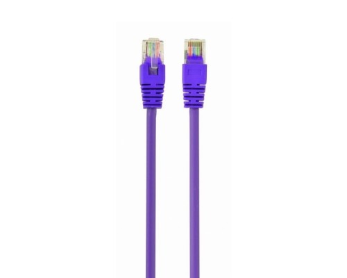 [Коммутационный шнур] Патч-корд UTP Cablexpert PP12-0.5M/V кат.5e, 0.5м, литой, многожильный (фиолетовый)