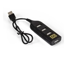 Exegate EX293976RUS USB-Хаб (концентратор) ExeGate DUB-42 (кабель-адаптер USB2.0 --> 4xUSB2.0, Plug&Play, черный)