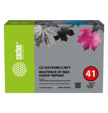 Cactus Чернила CS-GI41PGBK/C/M/Y голубой/пурпурный/желтый/черный350мл для Canon PIXMA G1420/G2420/G2