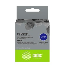 Картридж ленточный Cactus CS-LK3YBP черный для Epson LW300/LW400/LW700/LW600P/LW1000P
